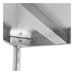 Ανοξείδωτο Ράφι με 4 Ράφια SCA105A VH + GSA180 VH 1000x500x1800mm